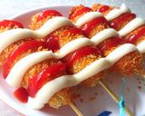 Foto langkah ke 6 dari resep Corn Dog Sosis Sapi.