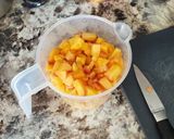 A picture of step 2 of Peaches N Cream Muffins.