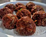 Foto del paso 1 de la receta: ALBÓNDIGAS De Cordero🐏 en Salsa Roja sobre Pasta al Pesto🌿...!