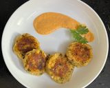 A picture of step 6 of Sweet potato 🍠 & Lobia Cutlets With Red Bell pepper Sauce.