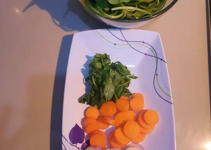 Langkah-langkah untuk membuat Cara membuat Sayur Bayam Kemangi Sayur Bening ala Dapur Rumah