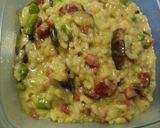Foto del paso 9 de la receta: Risotto de jamón, setas y trigueros