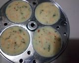 A picture of step 3 of Veggi moong dal idli.