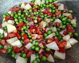 A picture of step 7 of Mixed veg masala vermicelli (namkeen sevai).