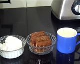 A picture of step 1 of Bourbon milkshake.