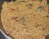 A picture of step 3 of Couscous Jollof.