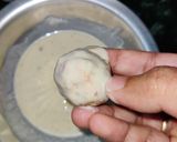 A picture of step 5 of Maggi peanut cracker in potato boat.