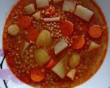 Pirított tarhonya leves recept fázis 4 fotója