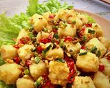 Foto langkah ke 4 dari resep Tahu garam-cabe.