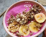 Foto langkah ke 4 dari resep Dragon fruit smoothie bowl.