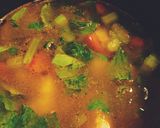 A picture of step 4 of Celery and chicken soup.