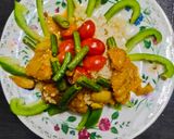 Gambar langkah 6 resipi Kuskus dan kari ikan susu soya.