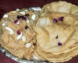 अष्टमी नवमी भोग थाल (हलवा पूरी) (Ashtami Navmi Bhog Thali Recipe in Hindi) रेसिपी चरण 6 फोटो