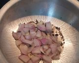 A picture of step 3 of Kathirikai puli Kulzhambu Tangy brinjal curry.