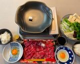 A picture of step 2 of Sukiyaki (Japanese Beef Pot).