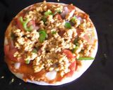 A picture of step 6 of Minced chicken pizza.