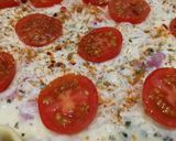 Une image de l'étape 6 de Quiche au jambon et tomates cerises.