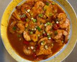 Foto langkah ke 7 dari resep Tumis Udang Nanas Asam Manis.