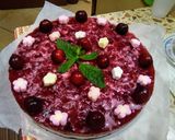 Pas rețetă Cheesecake cu oreo, mentă🌱 și jeleu de cireșe🍒 3 fotografie