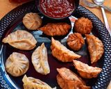A picture of step 14 of Steamed and Fried Soya Momos (Soybean Dumplings).