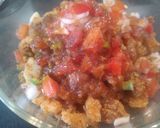 A picture of step 5 of Chicken chana chaat.