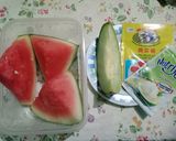 Foto langkah ke 1 dari resep Puding Susu Buah Jelly Kelapa.
