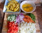 A picture of step 1 of Sultan chips.
