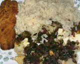 Foto del paso 10 de la receta: Papas Bravas estilo Ally con pollo crispy y arroz