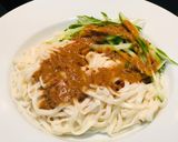 一根黃瓜熱拌蒜蓉辣味麻醬麵的食譜步驟2照片