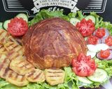 Baconös-fasírtos karfioltorta recept fázis 18 fotója