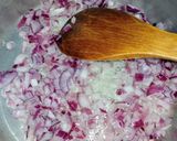A picture of step 2 of Drumstick Masala Biryani.