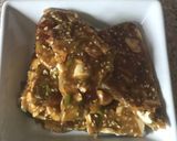 A picture of step 4 of Salted caramel brittle.