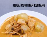Foto langkah ke 5 dari resep Gulai Cumi dan Kentang.