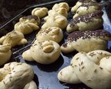 A picture of step 2 of Italian garlic knots.