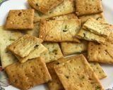 A picture of step 17 of Scallion (Spring Onion) cream Crackers.