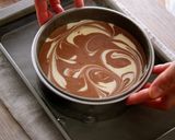 A picture of step 11 of Creamy Cheesecake Recipe (Marble Cake)💝.