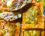 Hình bước làm 5 của món Tàu hủ nhồi thịt chiên