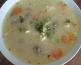 Gombaleves tárkonnyal recept fázis 3 fotója