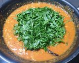 A picture of step 7 of Dal Palak.