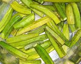 A picture of step 3 of Frozen Okra.