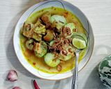 Foto langkah ke 5 dari resep Lontong Kikil Surabaya.