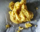 A picture of step 6 of Khoya kesar peda.