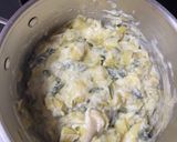 Une image de l'étape 4 de Délice de poireaux pommes de terre avec lard fumé et saucisse.