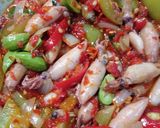 Foto langkah ke 2 dari resep Oseng cumi asin pedas kecombrang pete.