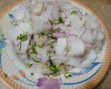 A picture of step 2 of Piyaz pakora.