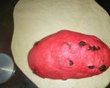 A picture of step 5 of Watermelon bread.