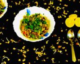 A picture of step 3 of Mixed Sprouts Poha.