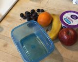 A picture of step 1 of In a hurry fruit and yogurt.