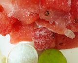 A picture of step 1 of Watermelon Slush.