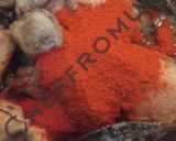 A picture of step 5 of Chicken Qorma.